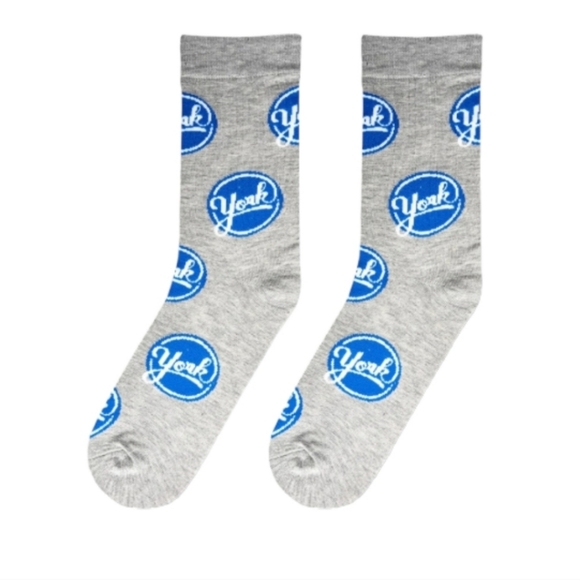 York Peppermint Patty Fashion Novelty Crew Socks Candy Cozy Retro Nostalgic Fun - Picture 3 of 8